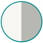 Blanc platine/Gris clair