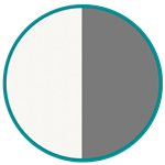 Blanc platine/Gris foncé