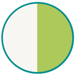 Blanc platine/ Vert citron