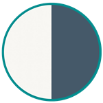 Blanc platine/bleu alpin