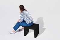 Siège Fatboy® en béton recyclé noir