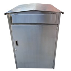 Inleverbox voor buiten RVS - groot