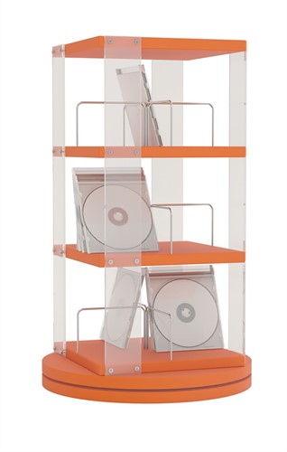 Balie CD-carrousel - oranje