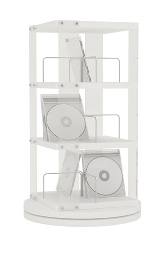 Balie CD-carrousel - wit