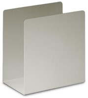 Dubbele boekensteun Aluminium wit