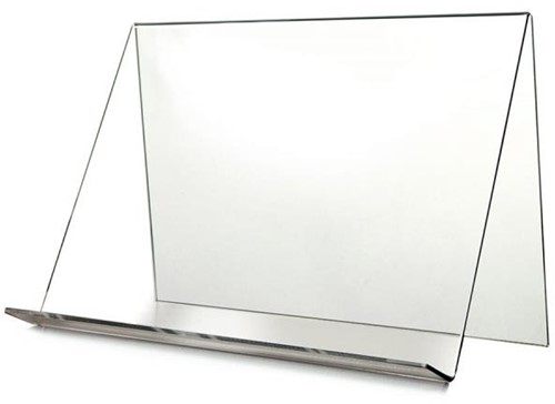 Support de livre haut, B400 mm, transparent