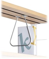 Serre-livre suspendu avec curseur métallique, H230 mm