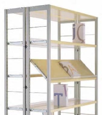 Prague dubbelz aanbouw (R.3)x legbord metaal - H2000xB900xD525 mm - decor 2