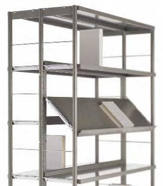 Milan dubbelz start (R.6) - 10x legbord metaal - H1800xB925xD525 mm - decor 2