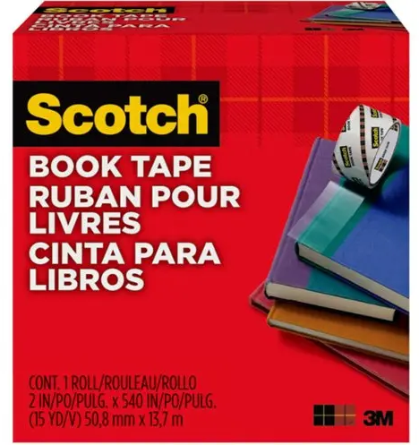 Scotch bande de livre, 50 mm