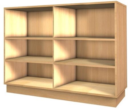 Storix boekenkast enkelzijdig breed