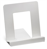 Boekenstandaard Wit aluminium