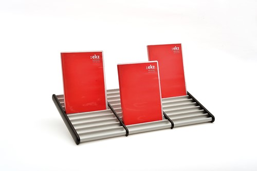 DVD-houder 3 rijen, max. 30 DVDs, B467 x D252 mm