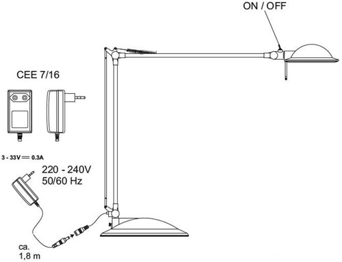 Lampe de table LED Bus avec base au sol-2