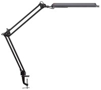 Lampe de table à LED ATLA - Avec pied de serrage, noir