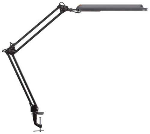 Lampe de table à LED ATLA - Avec pied de serrage, noir