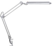 Lampe de table à LED ATLA - Avec pied de serrage, argent