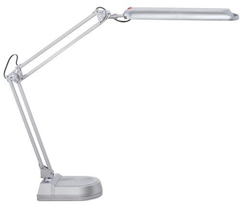 LED-tafellamp Atla met staande voet, zilver