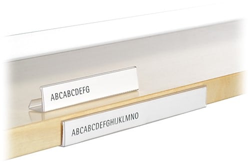 Rubriceringsstriphouder houten planken