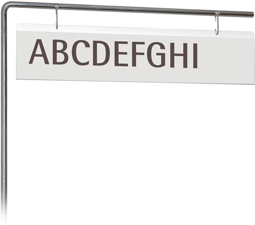 Etiketteringsplaatje voor schappen