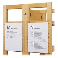 Plaque signalétique pour système de rayonnage XI/HR