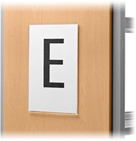 Beletteringsbord met zelfklevende strips