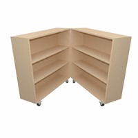 XL klap boekenkast wit