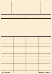 Forme de cartes de livre avec ou sans impression principale