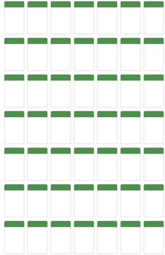 Pleuser® papieren labels 23 x 38 mm Groen