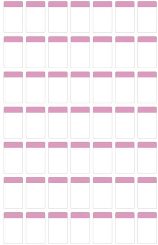 Pleuser® papieren labels 23 x 38 mm Roze