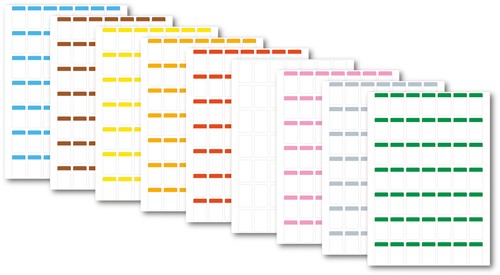 Pleuser® papieren labels 23 x 38 mm Blauw