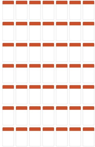 Pleuser® papieren labels 27 x 35 mm Rood
