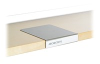 Verwisselbare etikethouder voor legborden, Aluminium wit