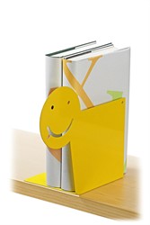 Serre-livres Smiley, jaune