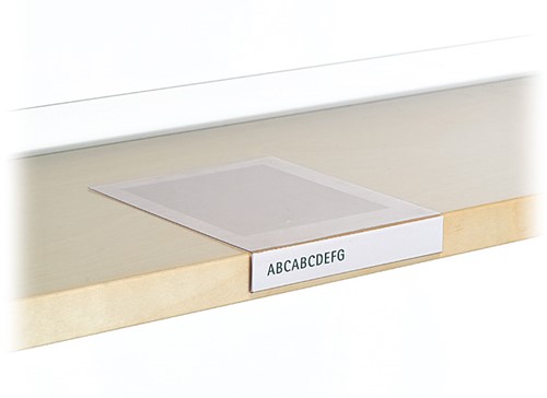 Etikethouder legbord labeling voor schappen