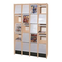 Tijdschriften unit 20 compartiments érable