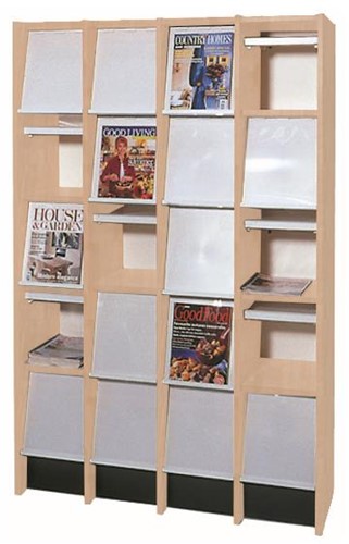 Tijdschriften unit 20 compartiments érable