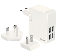 Reisstroomadapter 4 x USB