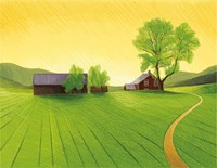 Ruban mural Motif Ferme