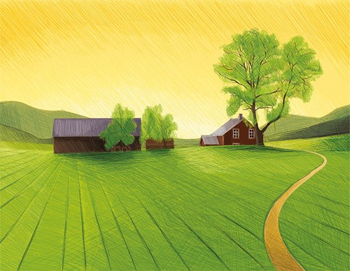 Ruban mural Motif Ferme