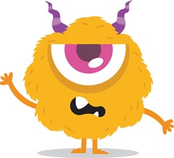 Tatouage mural Monster 0006
