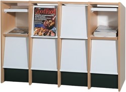 Tijdschriftenkast met 8 vakken