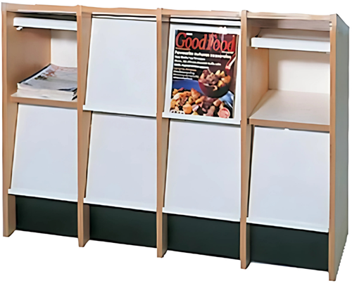 Tijdschriftenkast met 8 vakken