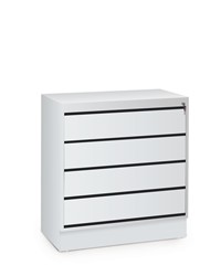 Mediakast, H1245 mm (6 lades), zonder centrale vergrendeling - decor 1