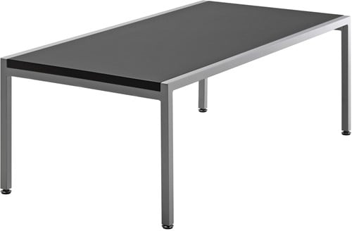 Salontafel vierkant/rechthoek, B1200 x H400 x D600 mm, zwart