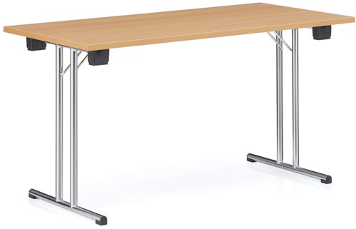 Skipper klaptafel met T-vormig onderstel- B1600 x D700 mm - beuken