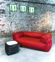 Sofa Moog zitzakbank in rood waterdicht-2