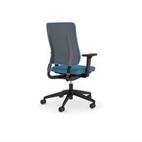 Fauteuil de bureau à dossier tambour - Noir-2