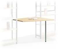 Vijfhoekige Hangtafel voor Stellingkast – Ruimtebesparende Werkplek