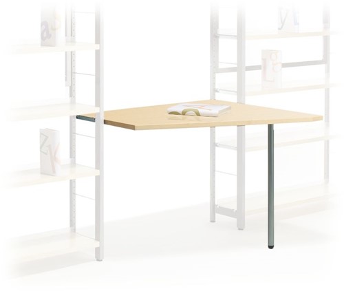 Bureau suspendu pour rayonnages